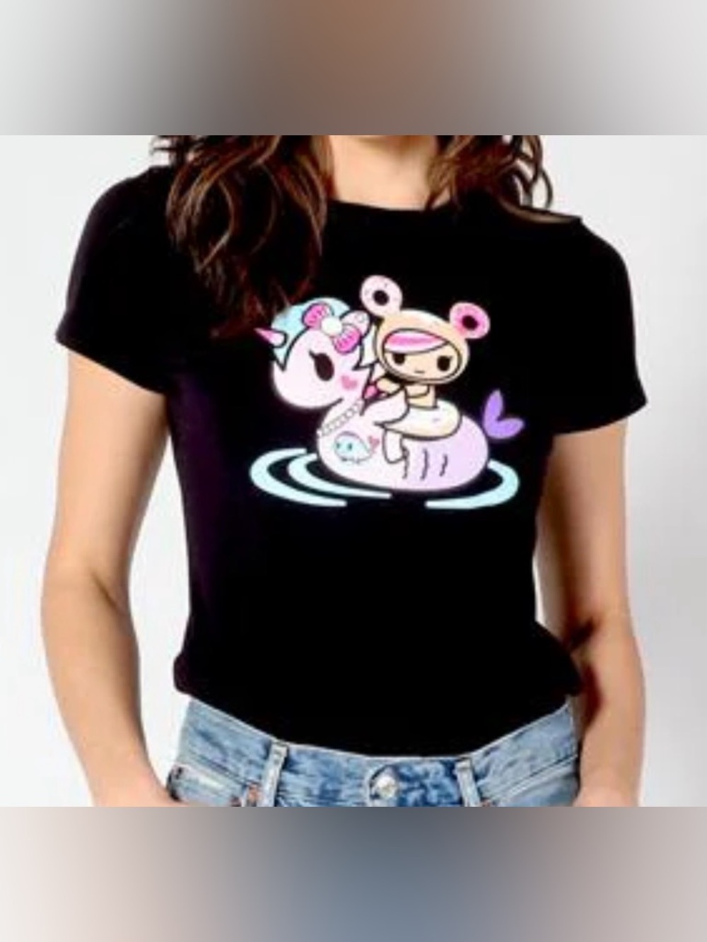 Tokidoki - Donutella Summer Float Women's Tee, Black